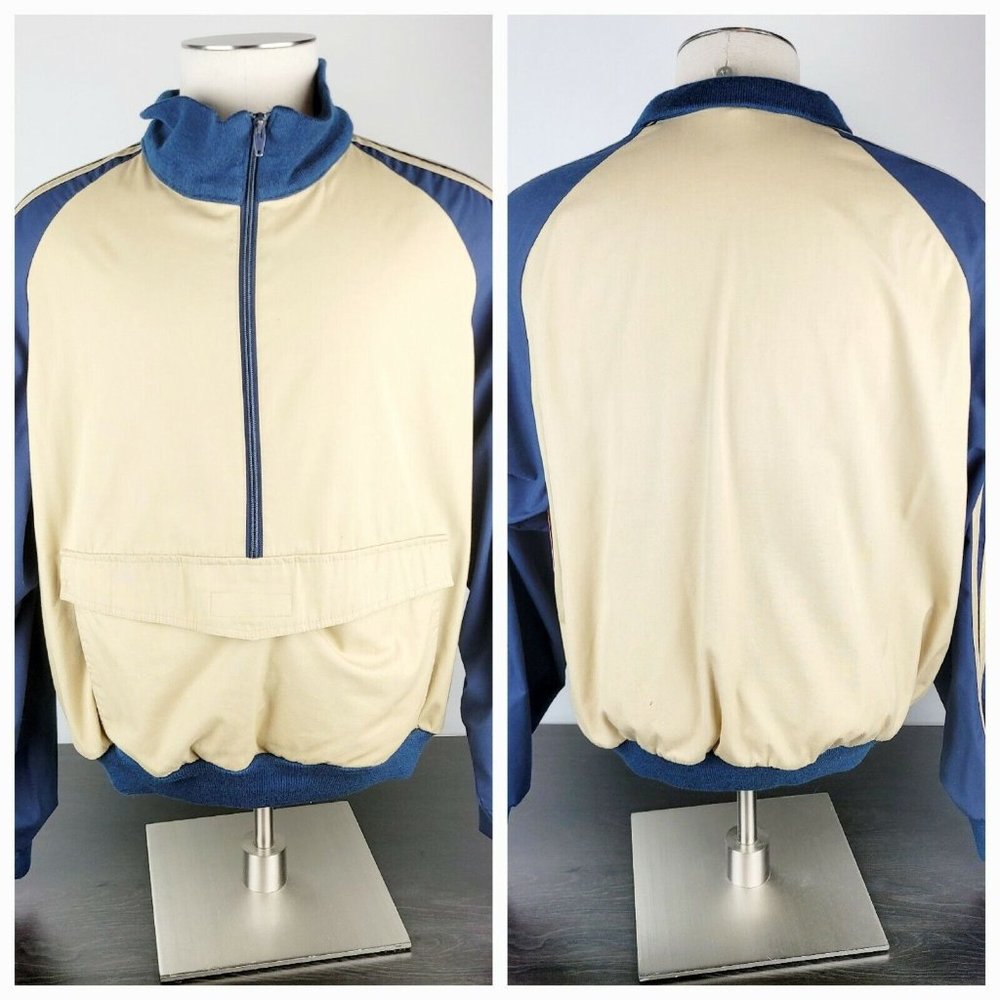 Pacific Trails Vintage Women's Blue Gray Half zip pull over Horse Jacket NO SIze